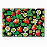 Strawberries Pattern Postcard 4 x 6  (Pkg of 10)