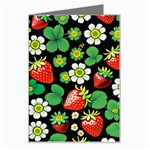 Strawberries Pattern Greeting Card