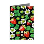 Strawberries Pattern Mini Greeting Card