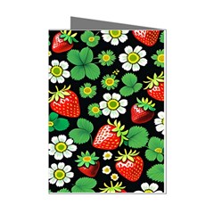 Strawberries Pattern Mini Greeting Cards (Pkg of 8) from ArtsNow.com Left