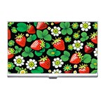 Strawberries Pattern Business Card Holder