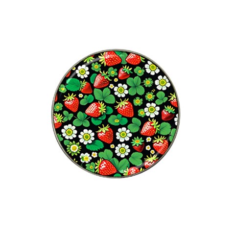 Strawberries Pattern Hat Clip Ball Marker from ArtsNow.com Front