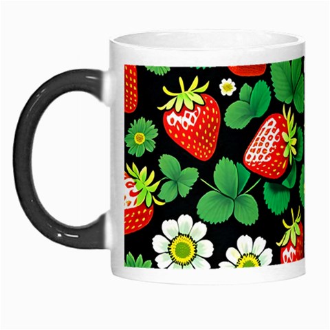 Strawberries Pattern Morph Mug from ArtsNow.com Left