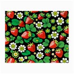 Strawberries Pattern Small Glasses Cloth