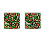 Strawberries Pattern Cufflinks (Square)