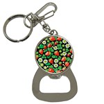 Strawberries Pattern Bottle Opener Key Chain