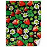 Strawberries Pattern Canvas 12  x 16 