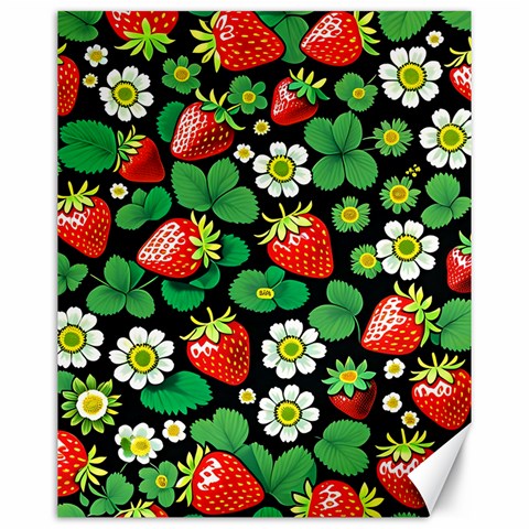 Strawberries Pattern Canvas 16  x 20  from ArtsNow.com 15.75 x19.29  Canvas - 1