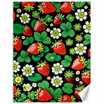 Strawberries Pattern Canvas 18  x 24 