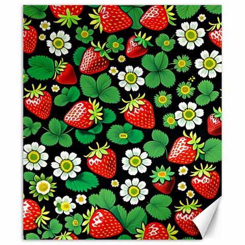 Strawberries Pattern Canvas 20  x 24  from ArtsNow.com 19.57 x23.15  Canvas - 1