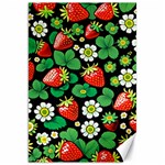 Strawberries Pattern Canvas 20  x 30 