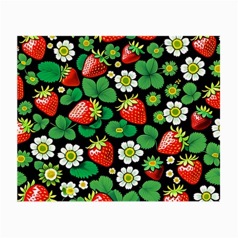 Strawberries Pattern Small Glasses Cloth (2 Sides) from ArtsNow.com Front