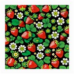 Strawberries Pattern Medium Glasses Cloth