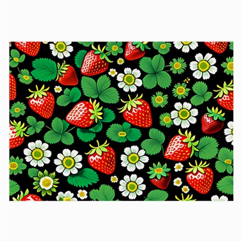 Strawberries Pattern Large Glasses Cloth from ArtsNow.com Front