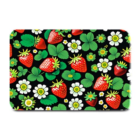 Strawberries Pattern Plate Mats from ArtsNow.com 18 x12  Plate Mat