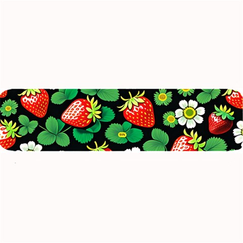 Strawberries Pattern Large Bar Mat from ArtsNow.com 32 x8.5  Bar Mat