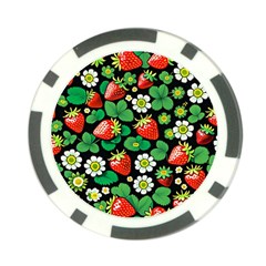 Strawberries Pattern Poker Chip Card Guard from ArtsNow.com Front