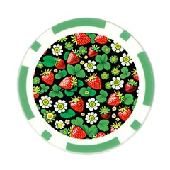 Strawberries Pattern Poker Chip Card Guard from ArtsNow.com Front