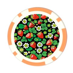 Strawberries Pattern Poker Chip Card Guard from ArtsNow.com Front