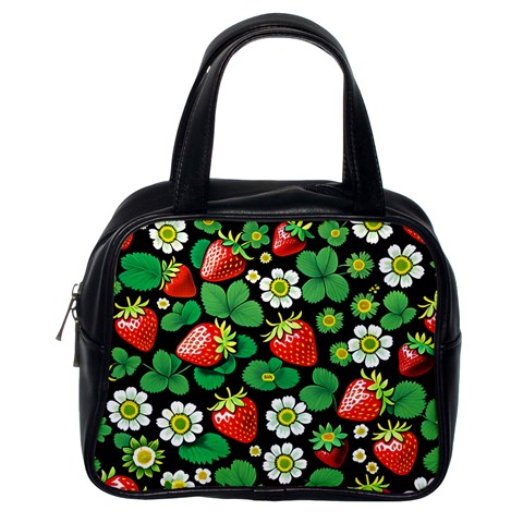 Strawberries Pattern Classic Handbag (One Side) from ArtsNow.com Front