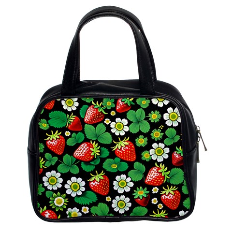 Strawberries Pattern Classic Handbag (Two Sides) from ArtsNow.com Front