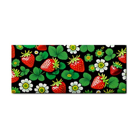 Strawberries Pattern Hand Towel from ArtsNow.com Front