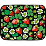 Strawberries Pattern Fleece Blanket (Mini)