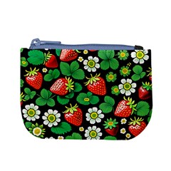 Strawberries Pattern Mini Coin Purse from ArtsNow.com Front