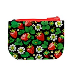 Strawberries Pattern Mini Coin Purse from ArtsNow.com Back