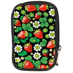 Strawberries Pattern Compact Camera Leather Case