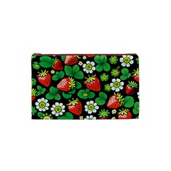 Strawberries Pattern Cosmetic Bag (Small) from ArtsNow.com Front