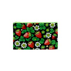 Strawberries Pattern Cosmetic Bag (Small) from ArtsNow.com Front