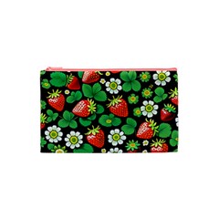 Strawberries Pattern Cosmetic Bag (Small) from ArtsNow.com Front