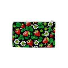 Strawberries Pattern Cosmetic Bag (Small) from ArtsNow.com Back