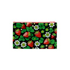 Strawberries Pattern Cosmetic Bag (Small) from ArtsNow.com Back