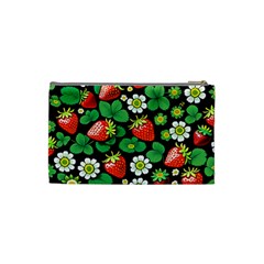 Strawberries Pattern Cosmetic Bag (Small) from ArtsNow.com Back