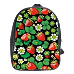 Strawberries Pattern School Bag (Large)