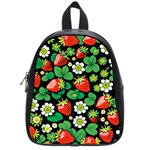 Strawberries Pattern School Bag (Small)