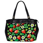 Strawberries Pattern Oversize Office Handbag (2 Sides)