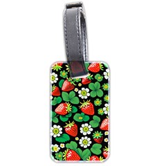 Strawberries Pattern Luggage Tag (two sides) from ArtsNow.com Front