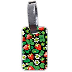 Strawberries Pattern Luggage Tag (two sides) from ArtsNow.com Back