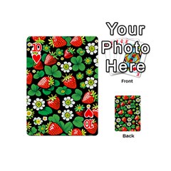 Strawberries Pattern Playing Cards 54 Designs (Mini) from ArtsNow.com Front - Heart10