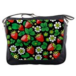 Strawberries Pattern Messenger Bag