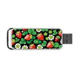 Strawberries Pattern Portable USB Flash (One Side)