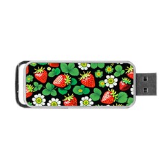 Strawberries Pattern Portable USB Flash (Two Sides) from ArtsNow.com Back