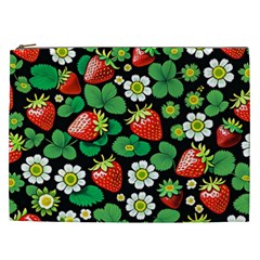 Strawberries Pattern Cosmetic Bag (XXL) from ArtsNow.com Front