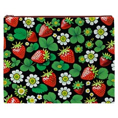 Strawberries Pattern Cosmetic Bag (XXXL) from ArtsNow.com Front