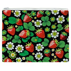 Strawberries Pattern Cosmetic Bag (XXXL) from ArtsNow.com Front