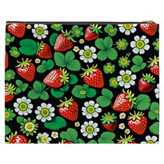 Strawberries Pattern Cosmetic Bag (XXXL) from ArtsNow.com Back