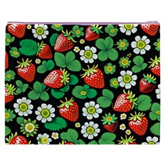 Strawberries Pattern Cosmetic Bag (XXXL) from ArtsNow.com Back